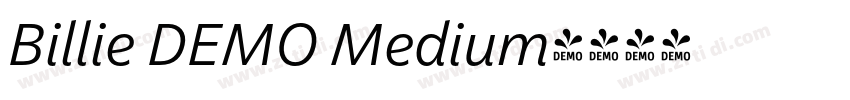 Billie DEMO Medium字体转换